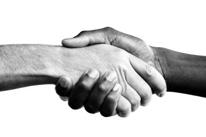 black-white-hand-shake